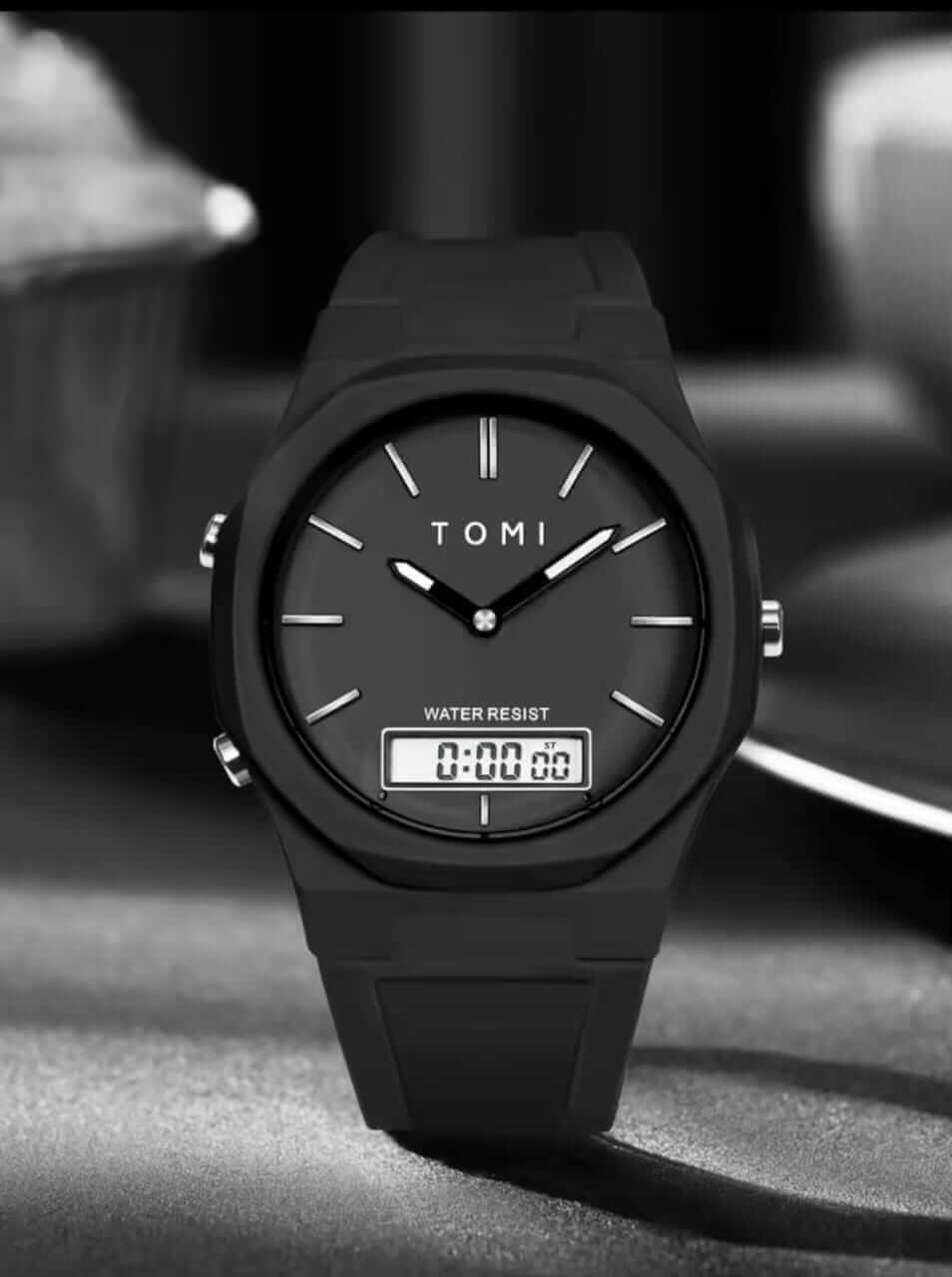 TOMI Men’s Electronic Watch – Waterproof Sport & Casual Design