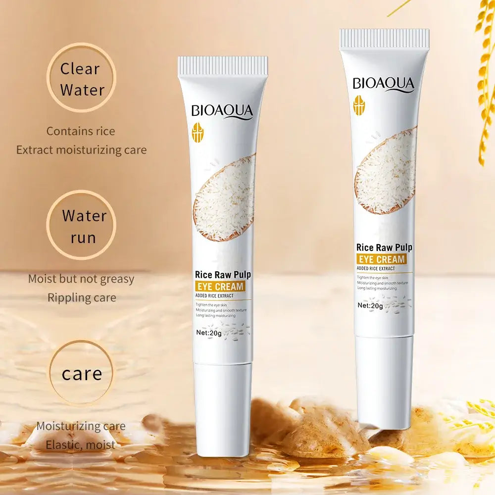 BIOAQUA White Rice Travel Size Skin Care Sets Moisturizing Face Cream Serum Facial Mask Anti Dark Circles Eye Mask Eye Cream Kit