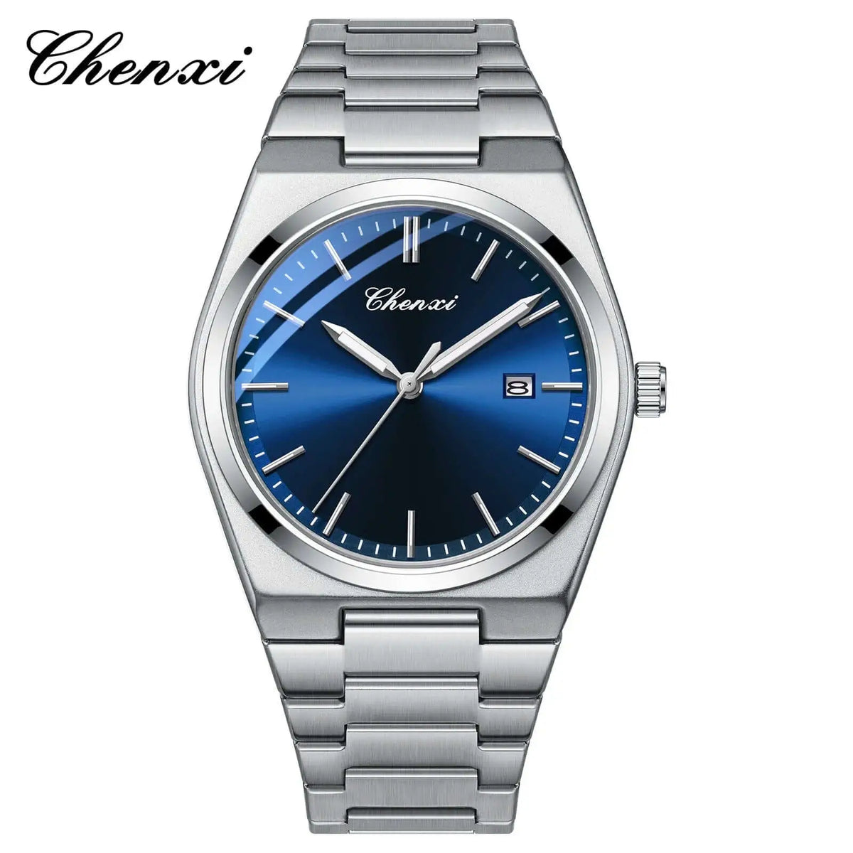 CHENXI 683 Men’s Luxury Quartz Watch – Stainless Steel, Waterproof, Luminous with Calendar Steel Strap Business Men's Watch reloj