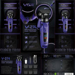 VGR Professional Hair Trimmer V-274 β LED Display Rechargeable Barber Clippers for Men | Precision Grooming & Hair Cutting Machine