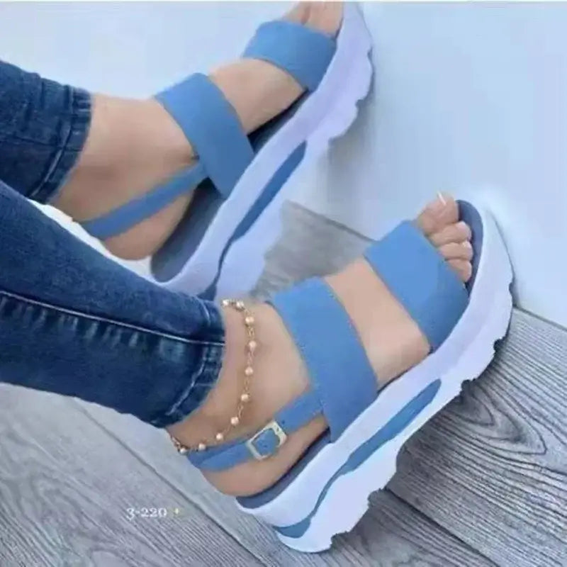Women’s Wedge Sandals – Summer Fashion Low Platform Heeled Shoes | Comfortable & Stylish Women’s Footwear