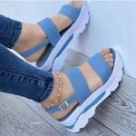 Women’s Wedge Sandals – Summer Fashion Low Platform Heeled Shoes | Comfortable & Stylish Women’s Footwear