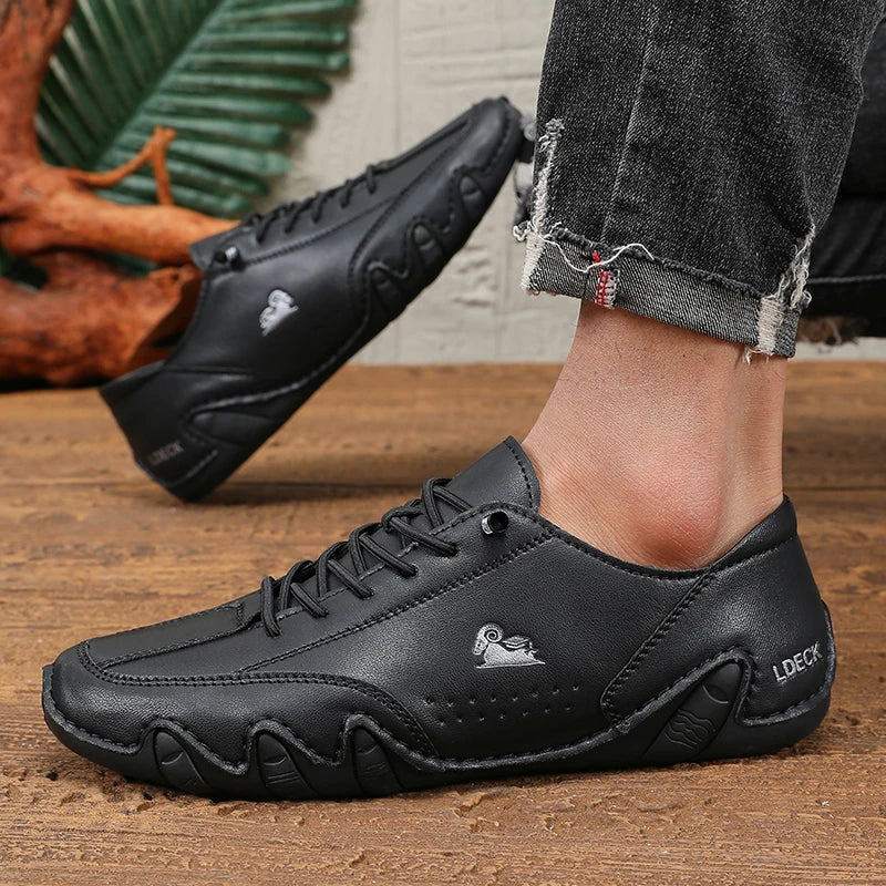 Men’s Retro Industrial Boots – Breathable & Lightweight Comfort