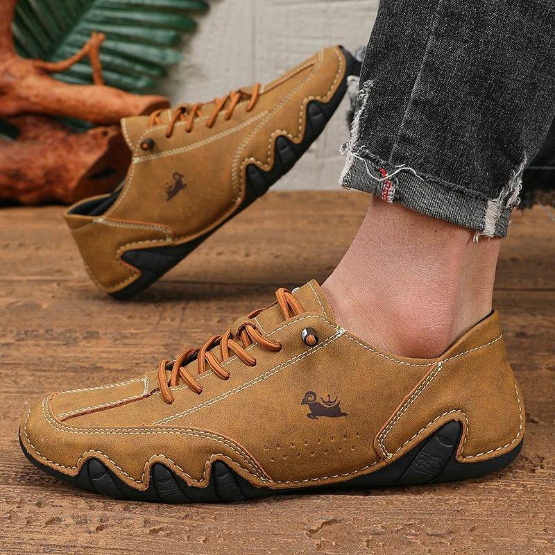 Men’s Retro Industrial Boots – Breathable & Lightweight Comfort