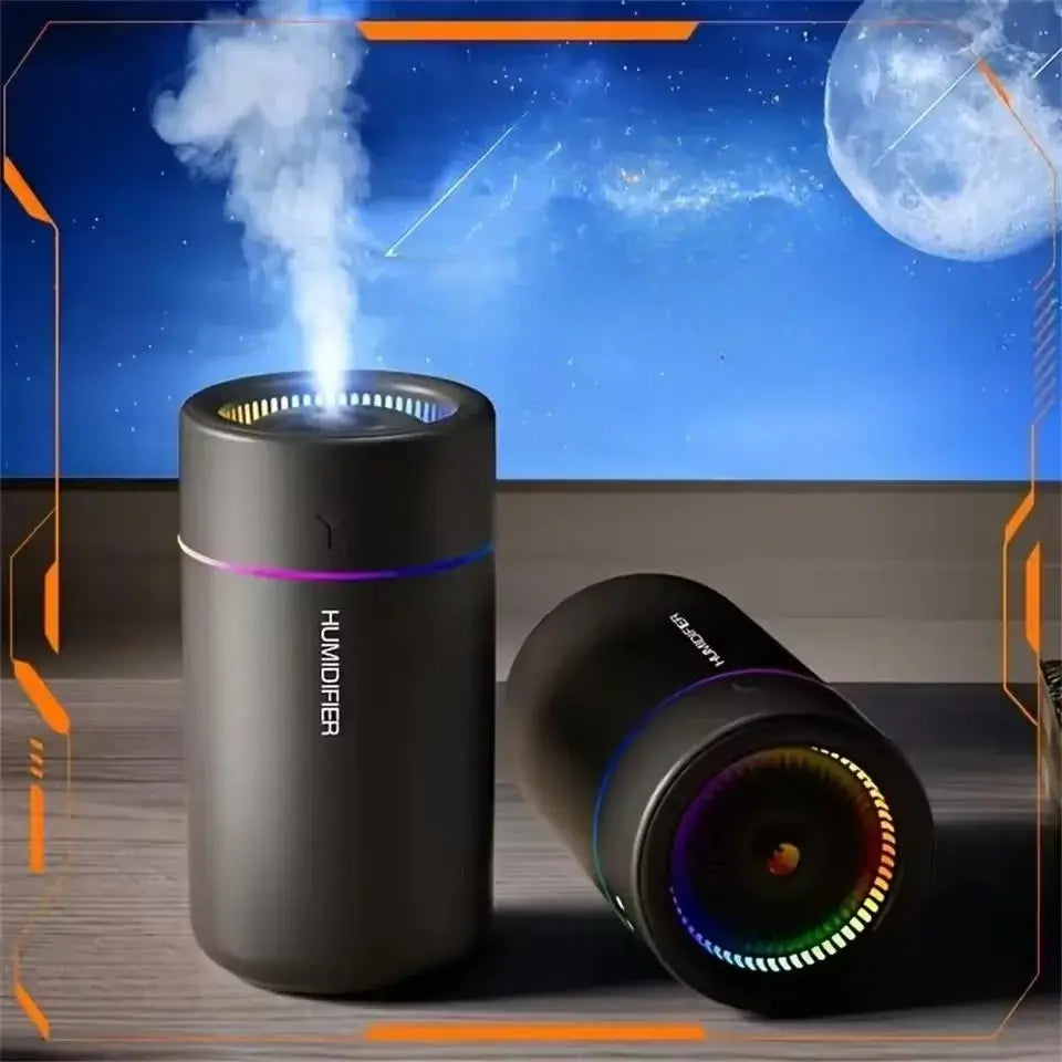 280ML Air Humidifier – Silent Aroma Diffuser with Colorful Light for Home & Car