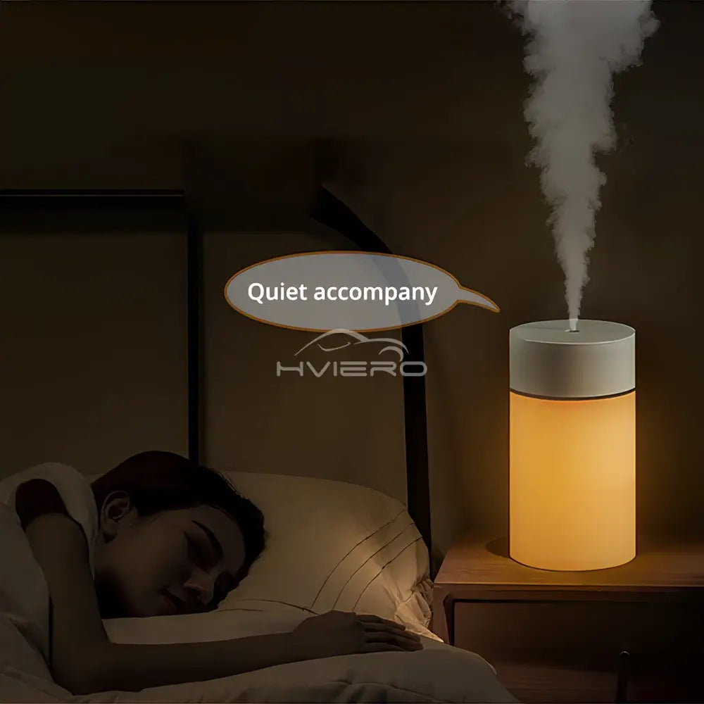 260ML Smart Portable Humidifier – Silent USB Aroma Diffuser for Home & Car