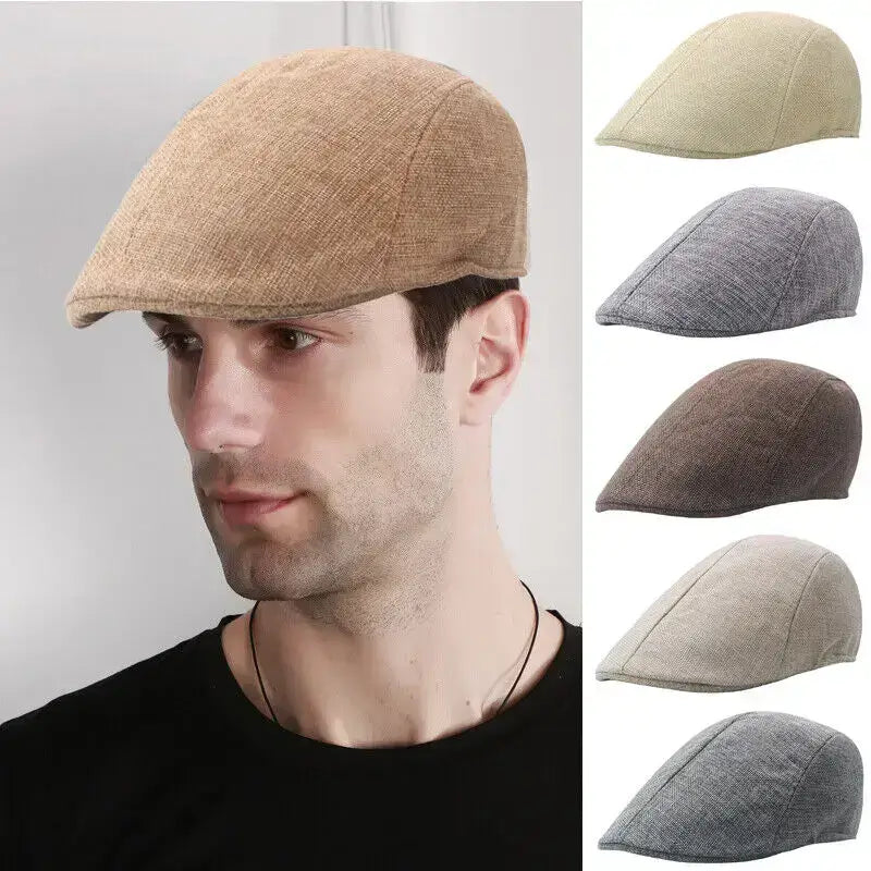 Men’s British Style Beret – Retro Spring & Summer Fashion Painter Hat